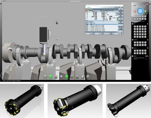Screenshot of our CAM software simulation programme on 